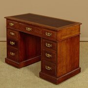 Small Oak Pedestal Desk C.1890