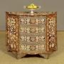 Syrian Inlaid Serpentine Chest of Drawers