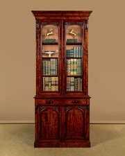 Tall Mahogany Bookcase By Garnett & Sons C.1850