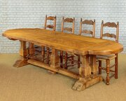 Ten Seater Oak Refectory Dining Table C.1950