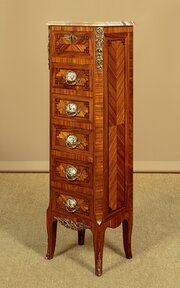 Very Narrow Bank Of Drawers C.1930