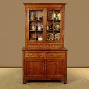 Welsh Oak Cwpwrdd Gwydr Cupboard C.1820