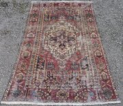 Antique Shabby Chic Malayer Rug. 202cm X 133cm.