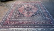 Antique Distressed Meshed Carpet. 350cm X 316cm.
