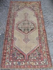 Distressed Antique Sarab Tribal Rug. 194cm X 132cm
