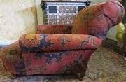 Howard And Sons Ushak Turkey Carpet Club Armchair