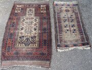 Two Baluch Prayer Rugs. 138cm X 89cm. 106cm X 59cm