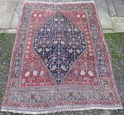 Unusual Qashqai Kashkuli Rug. 201cm X 145cm