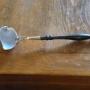 C19th Cowrie Shell Ladle Ebonised Handle