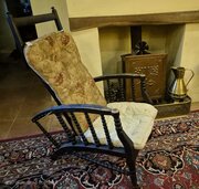 Ebonised Morris  Recliner Chair For Restoration
