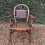 Victorian Beech and Cane Armchair