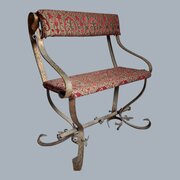 Continental Wrought Iron Framed Bench