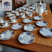 royal albert moonlight rose 43pce dinner tea set Royal Albert Moonlight Rose 43pce Dinner Tea Set