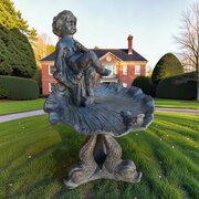 Victorian Lead Birdbath