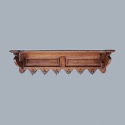 Vintage Oak Coat Rack