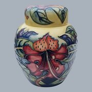William Moorcroft Ginger Jar Signed Marjorie Hill
