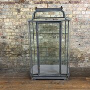 1920s Curved Glass Display Cabinet