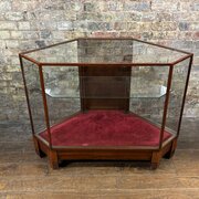 1920s Mahogany Pentagonal Display Counter