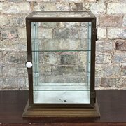 1930s Brass Countertop Display Cabinet