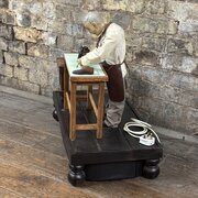 Animated Shoemaker Automaton Display Figure