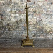 Edwardian Brass Floor Lamp