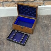 Late Victorian Inlaid Mahogany Jewellery Box