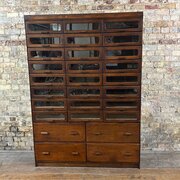 Refurbished 1930s Oak Haberdashery Cabinet