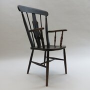 19th Century  Welsh Elm Folk Farmhouse Chair