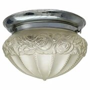 Art Deco Ceiling Light In Pressed Satin Glass,1930