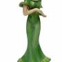 Art Deco Tall Ceramic Green Dress Lady, c1930