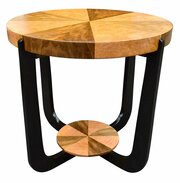 Art Deco Two-Tier Table In Walnut & Maple, C1930