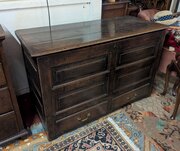18th Century Panelled Oak Mule Chest, C.1750–1800