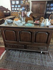 Antique English Oak Mule Chest