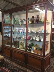 Beautiful Victorian Mahogany Shop Display Cabinet 