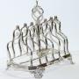 Silver Victorian Toast Rack, London 1855.