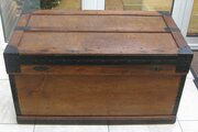 A fine wooden The Marshall sea chest