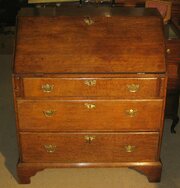 Early Georgian Solid Oak Bureau.