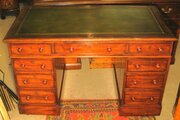 Fine Victorian Mahogany Pedestal Desk.
