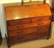 Georgian Mahogany Inlaid Bureau 