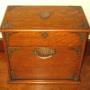 Lovely Edwardian oak stationery cabinet. 