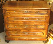 Victorian Walnut Chest Of Drawers.