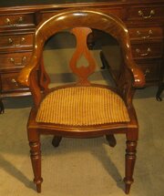 Victorian walnut desk chair