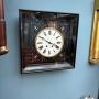 Antique French Ebonised Striking Wall Clock 