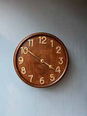 Arts  Crafts HAC Oak Cased Dial Clock c1930 Rare