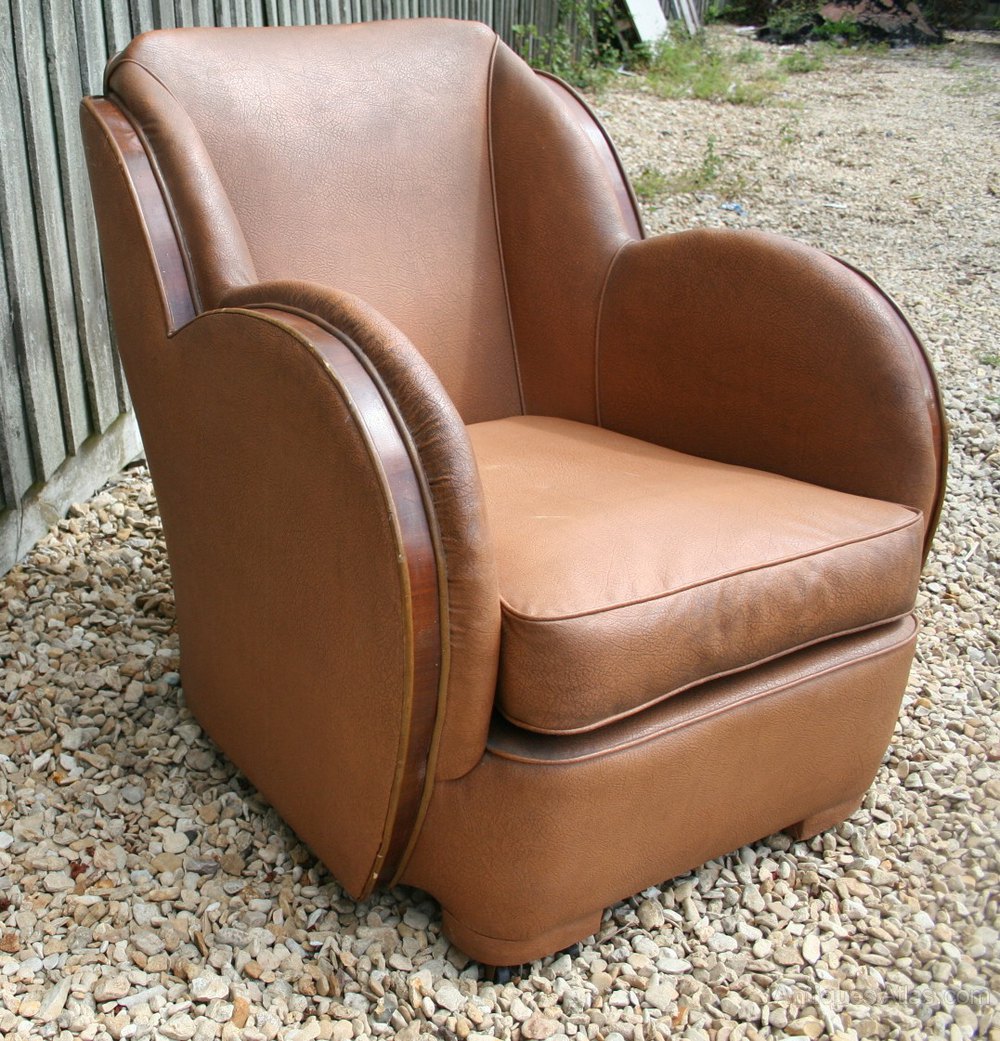 Art Deco Cloud Back Club Armchair Epstein Bros Antiques Atlas
