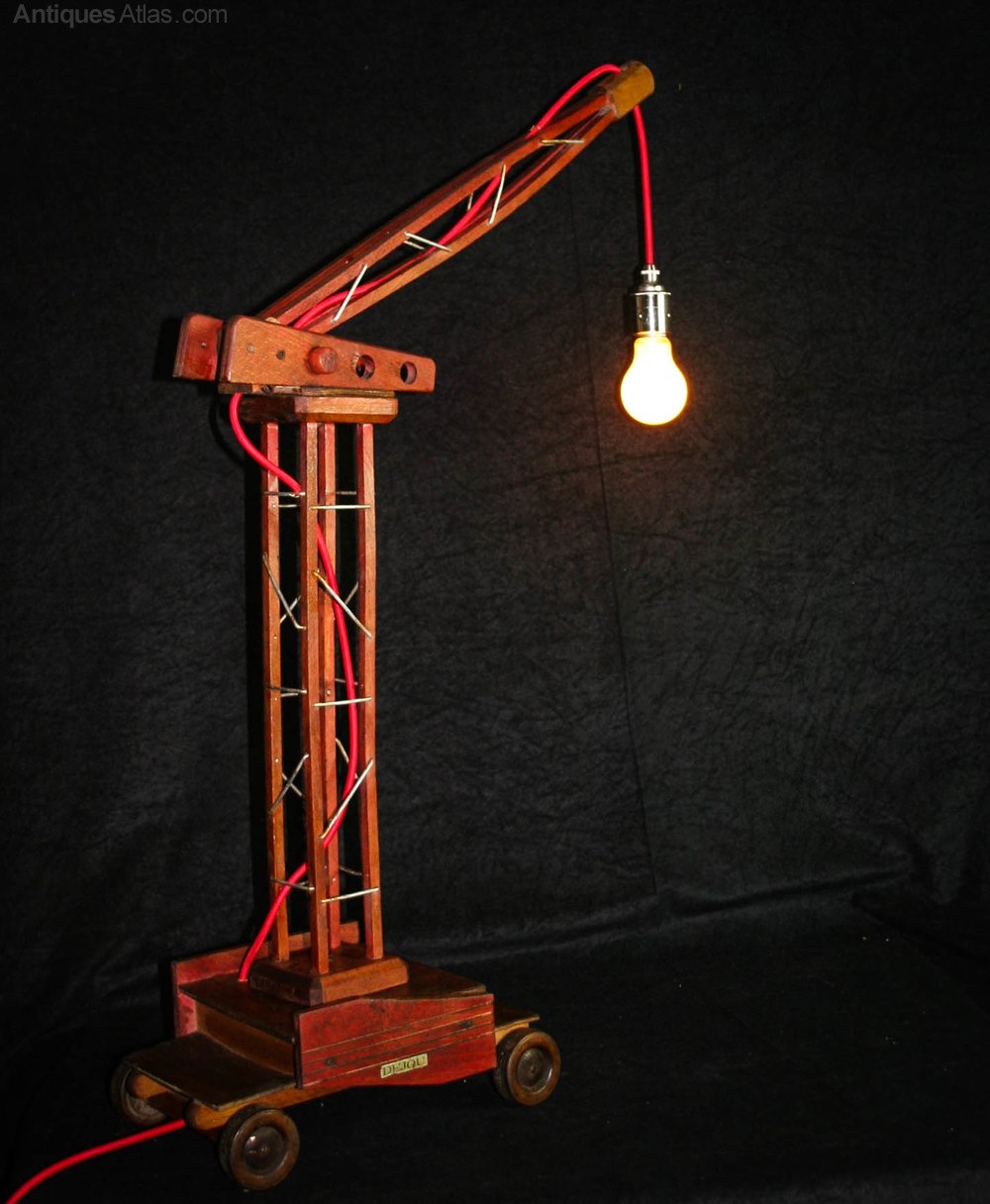 Antiques Atlas Vintage 1950s Lamped Toy Crane