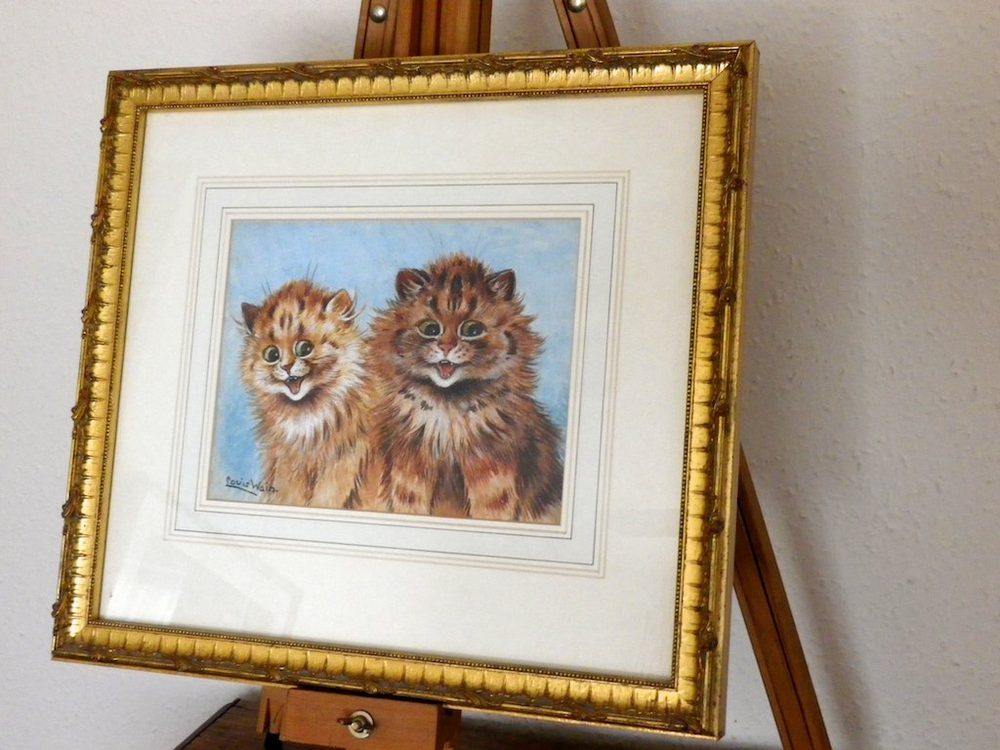 Antiques Atlas Antique Louis Wain Original Watercolour Painting