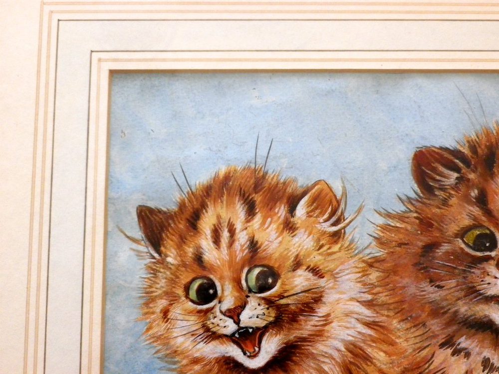 Antiques Atlas Antique Louis Wain Original Watercolour