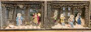 Rare Pair Of Religious Shadow Boxes 1850s