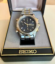 Seiko Sports Chronograph + Original Box & Papers 